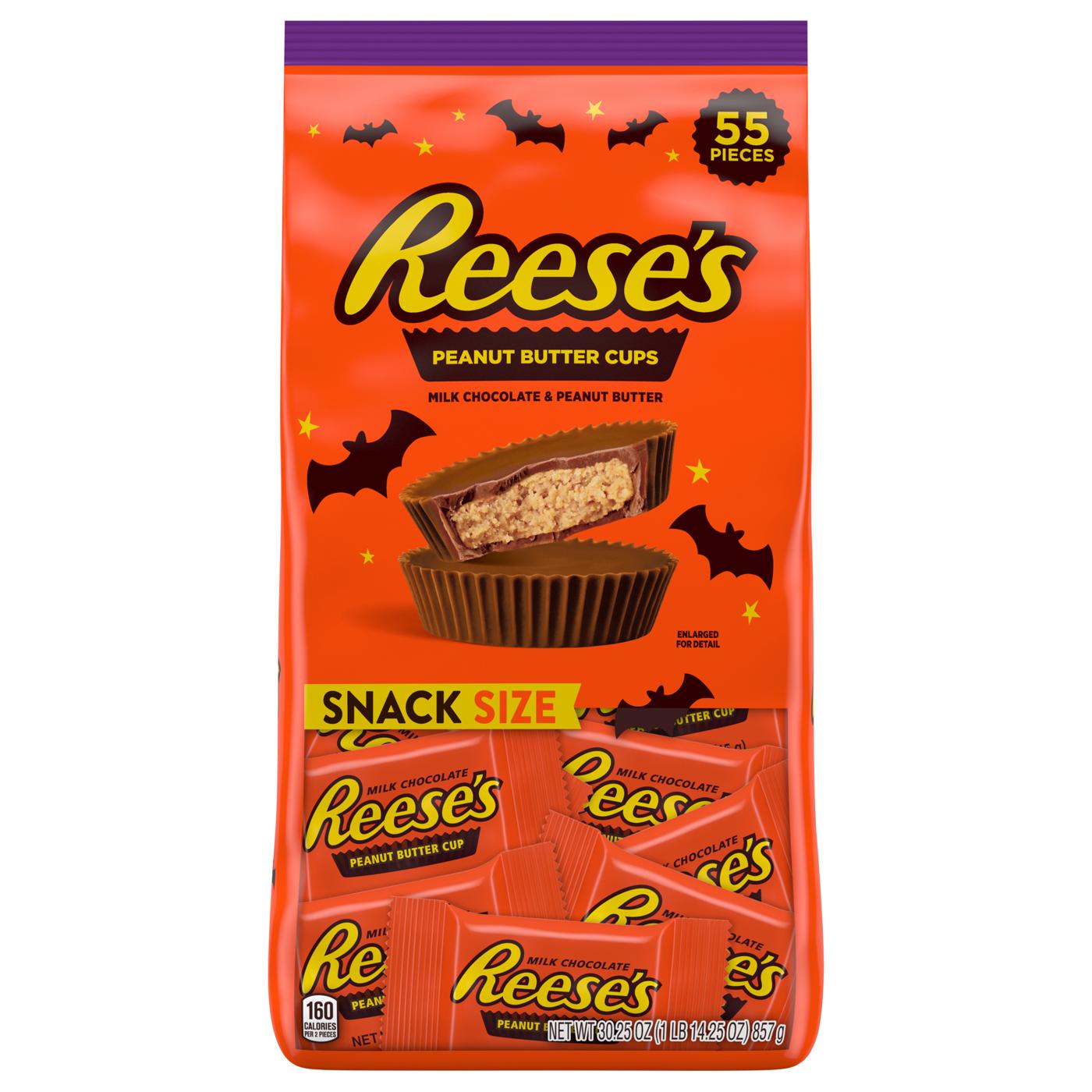 Reese's Milk Chocolate Peanut Butter Snack Size Halloween Cups; image 1 of 8