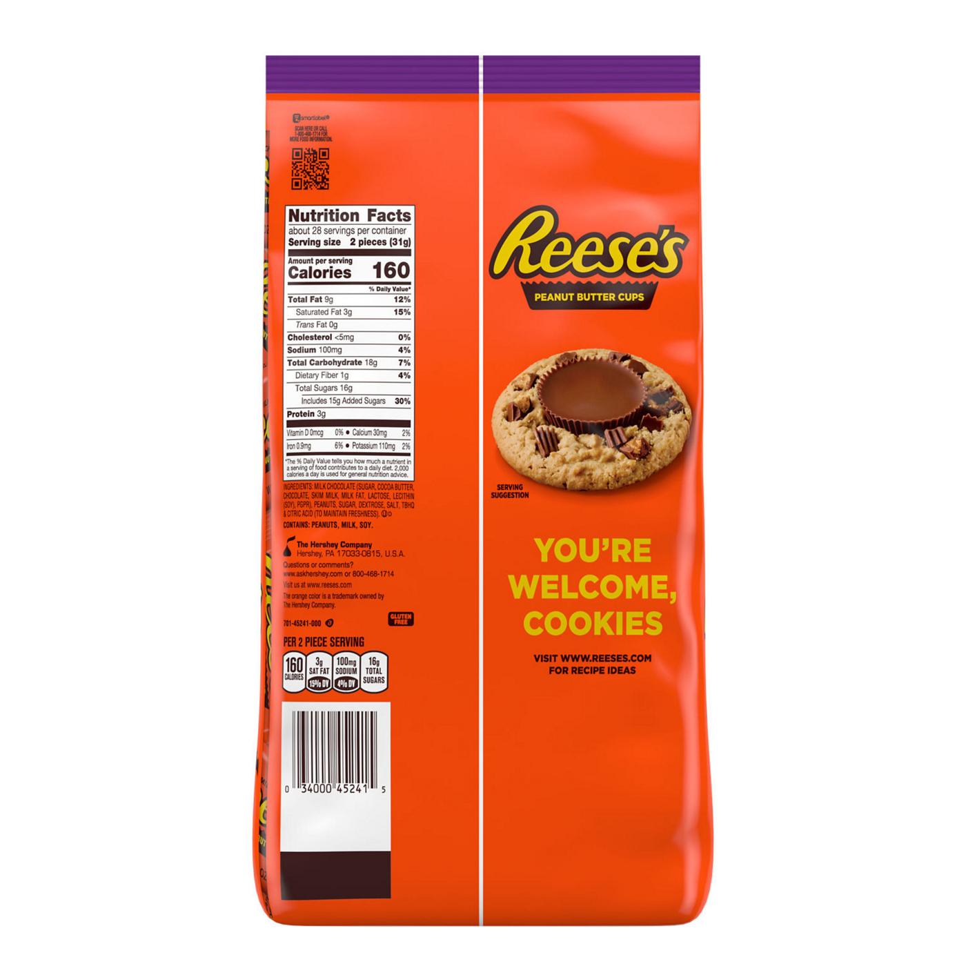 Reese's Milk Chocolate Peanut Butter Snack Size Halloween Cups; image 2 of 8