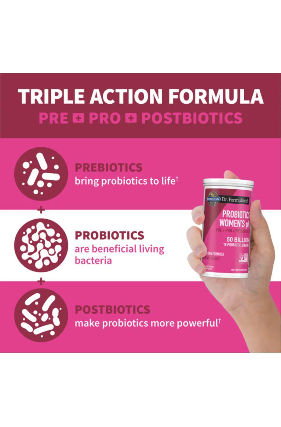 Garden of Life Dr. Formulated Probiotics Women's pH 50 Billion Capsules; image 3 of 5