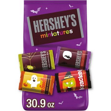 Hershey's Miniatures Assorted Chocolate Halloween Candy Bulk Variety Bag