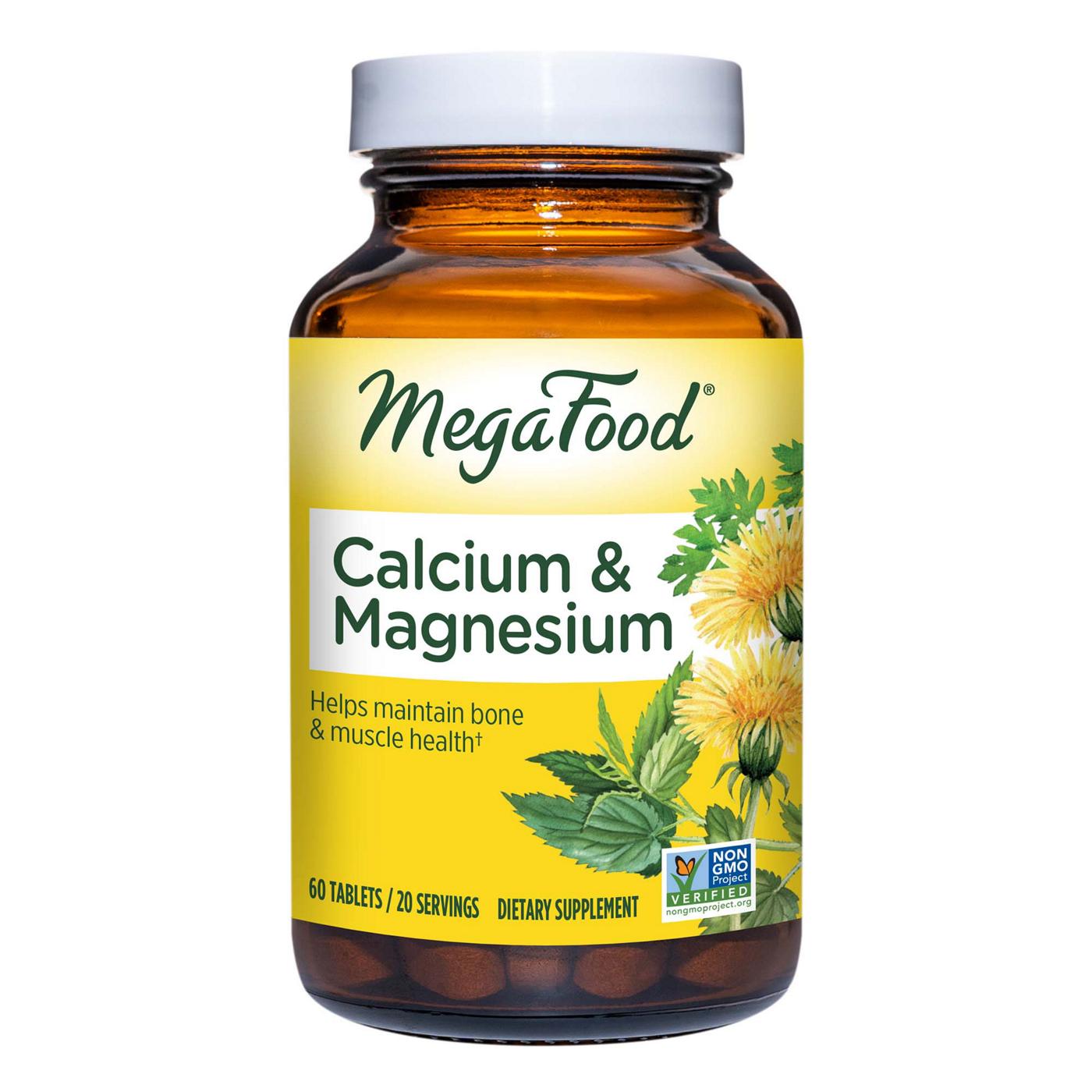 MegaFood Calcium & Magnesium Tablets; image 1 of 4