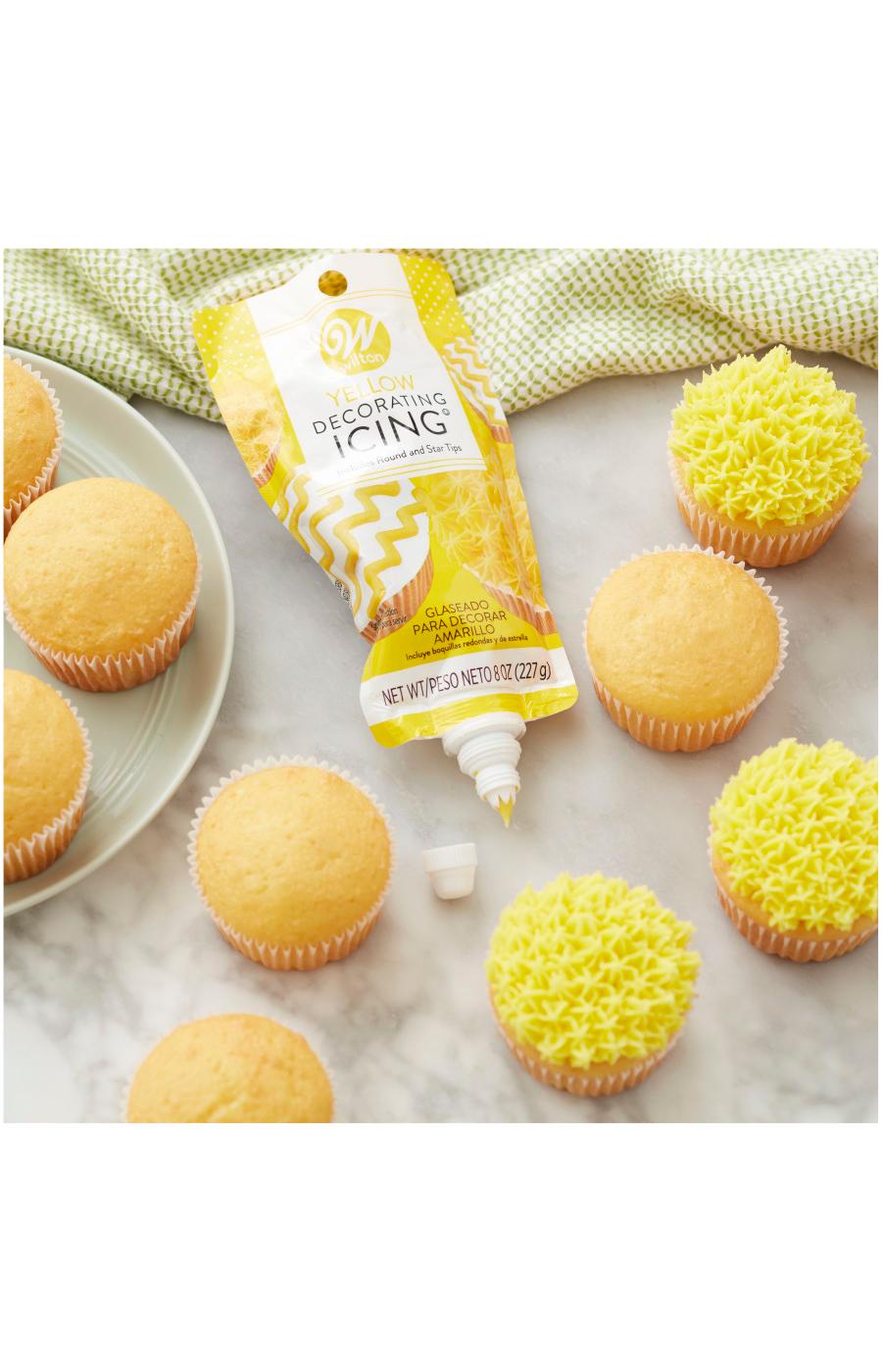 Wilton Yellow Decorating Icing Pouch With Tips; image 2 of 2