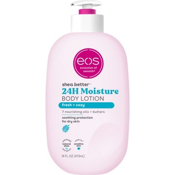 eos Shea Better 24H Moisture Body Lotion - Fresh & Cozy, 16 oz