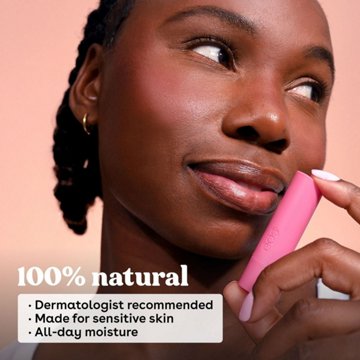 eos 100% Natural Lip Balm - Coconut Milk, Pineapple Passionfruit, Watermelon Frosé & Raspberry Kiwi Splash, 4 pk