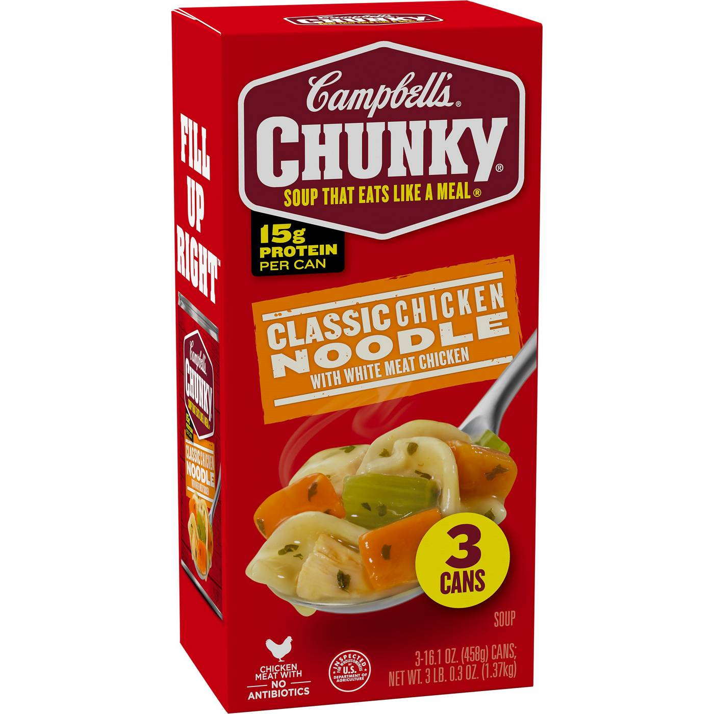 Campbell's Chunky Classic Chicken Noodle Soup; image 2 of 3