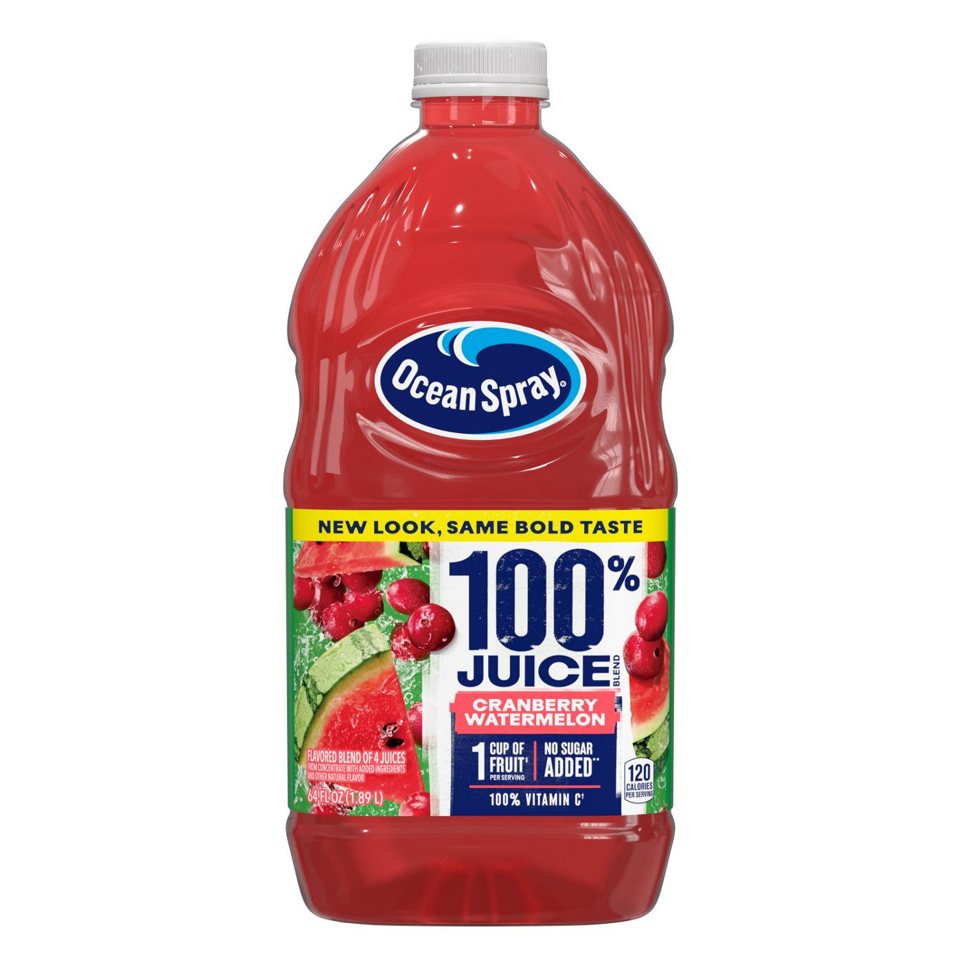 Ocean Spray No Sugar Added 100% Juice Cranberry Watermelon Juice Drink; image 1 of 6