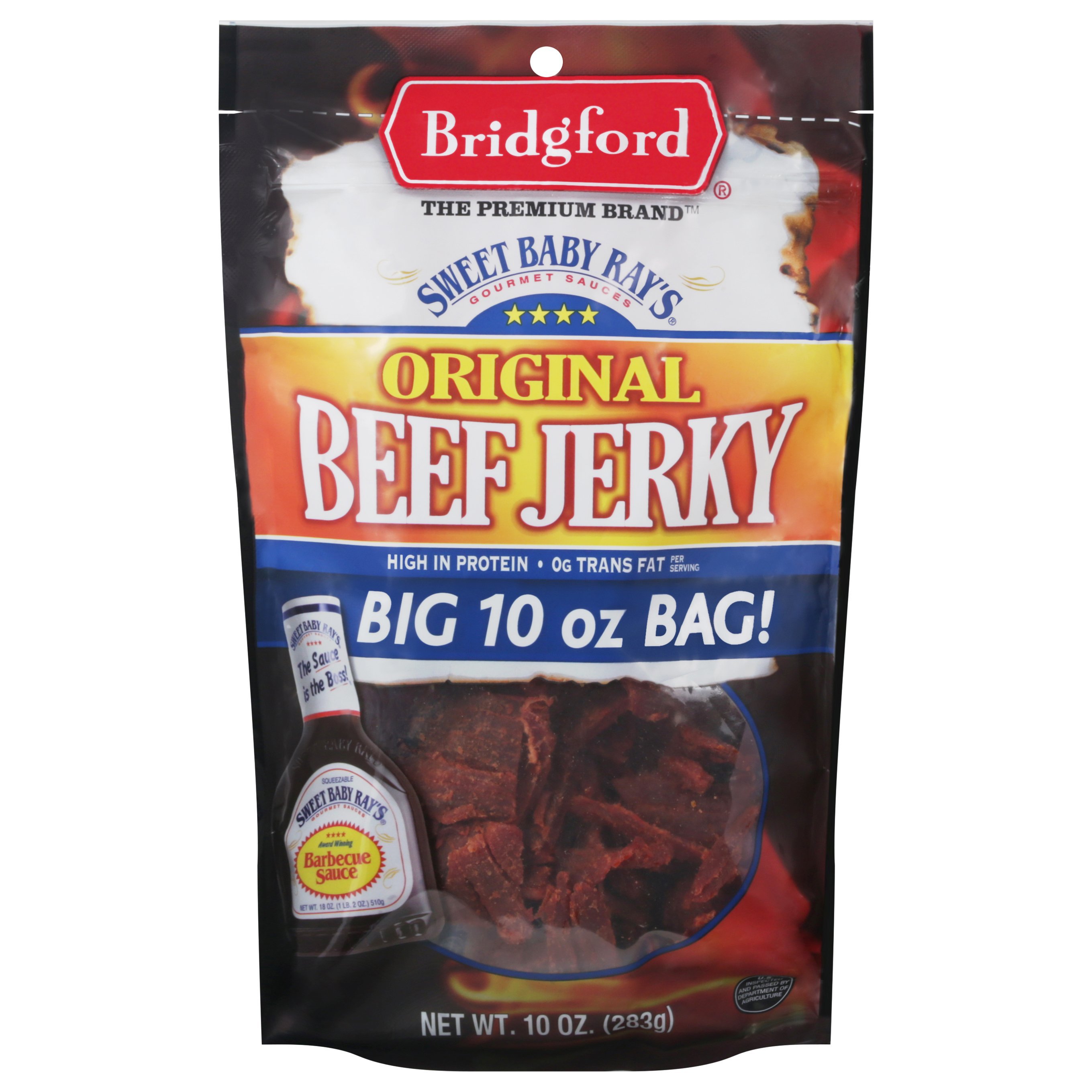 Bridgford Sweet Baby Ray's Original Beef Jerky Shop Jerky at HEB
