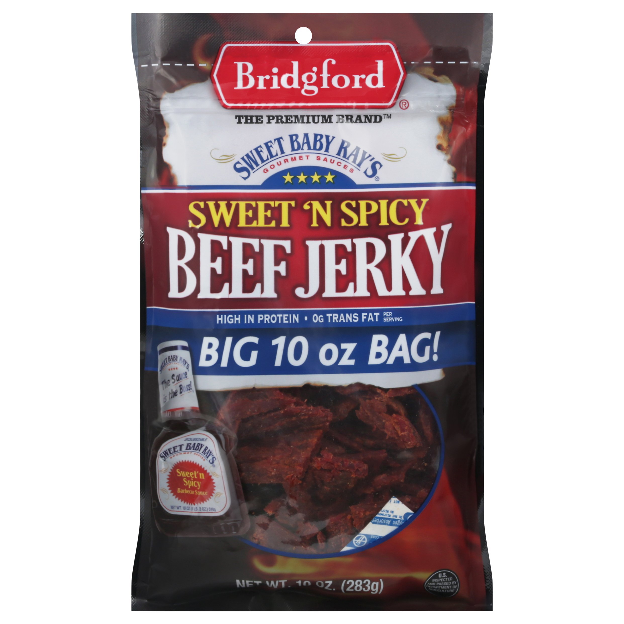 Bridgford Sweet Baby Ray's Sweet 'N Spicy Beef Jerky Shop Jerky at HEB