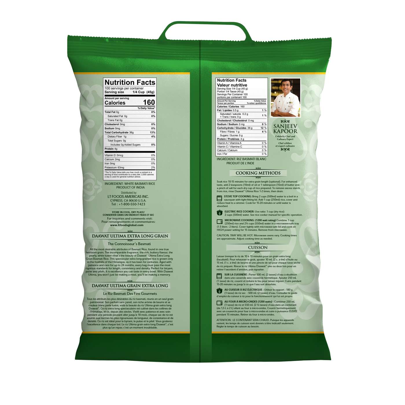 Daawat Ultima Extra Long Grain Basmati Rice Shop Rice & grains at HEB