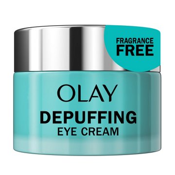 Olay DEPUFFING EYES HYALURONIC EYE CREAM, Fragrance-Free, 0.5 oz