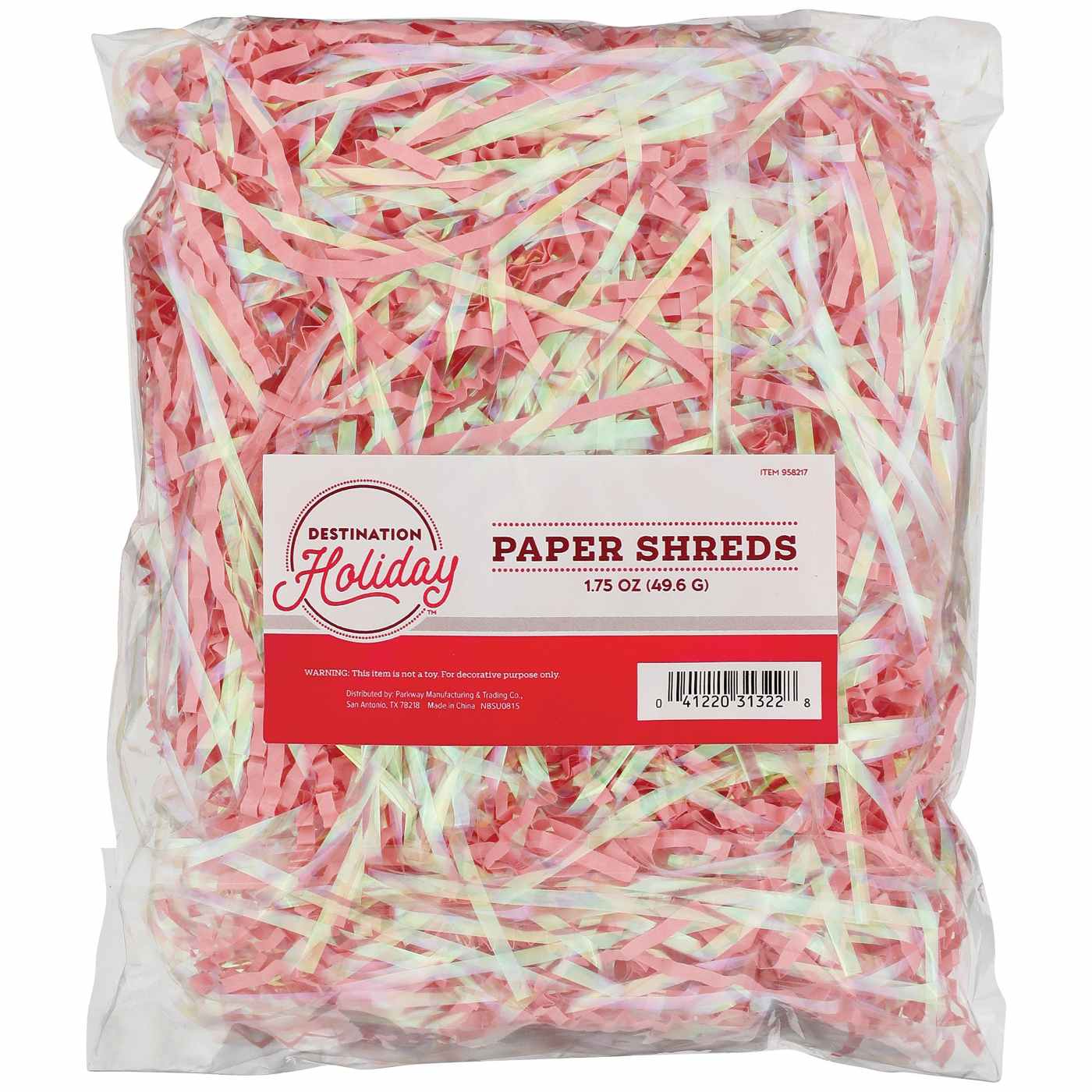 Destination Holiday Valentine Paper Shreds - Assorted; image 1 of 2