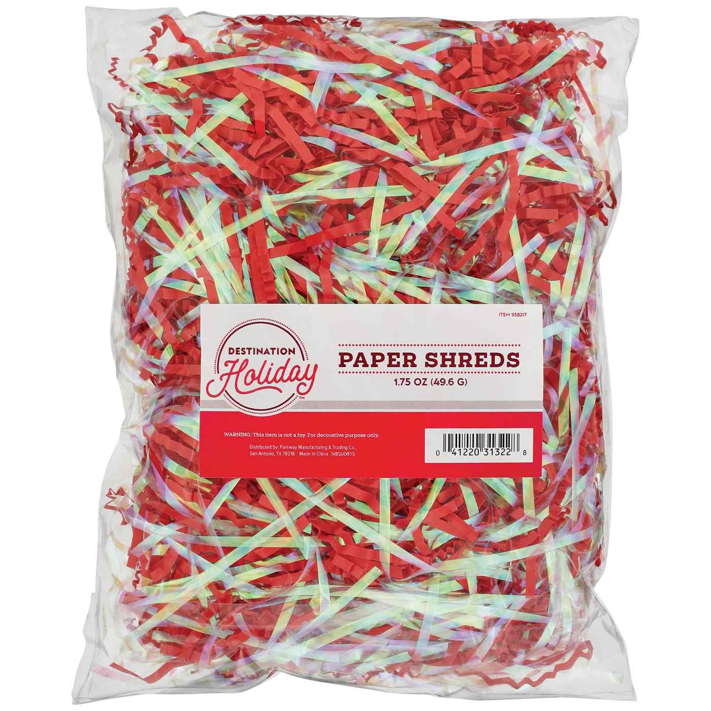 Destination Holiday Valentine Paper Shreds - Assorted; image 2 of 2