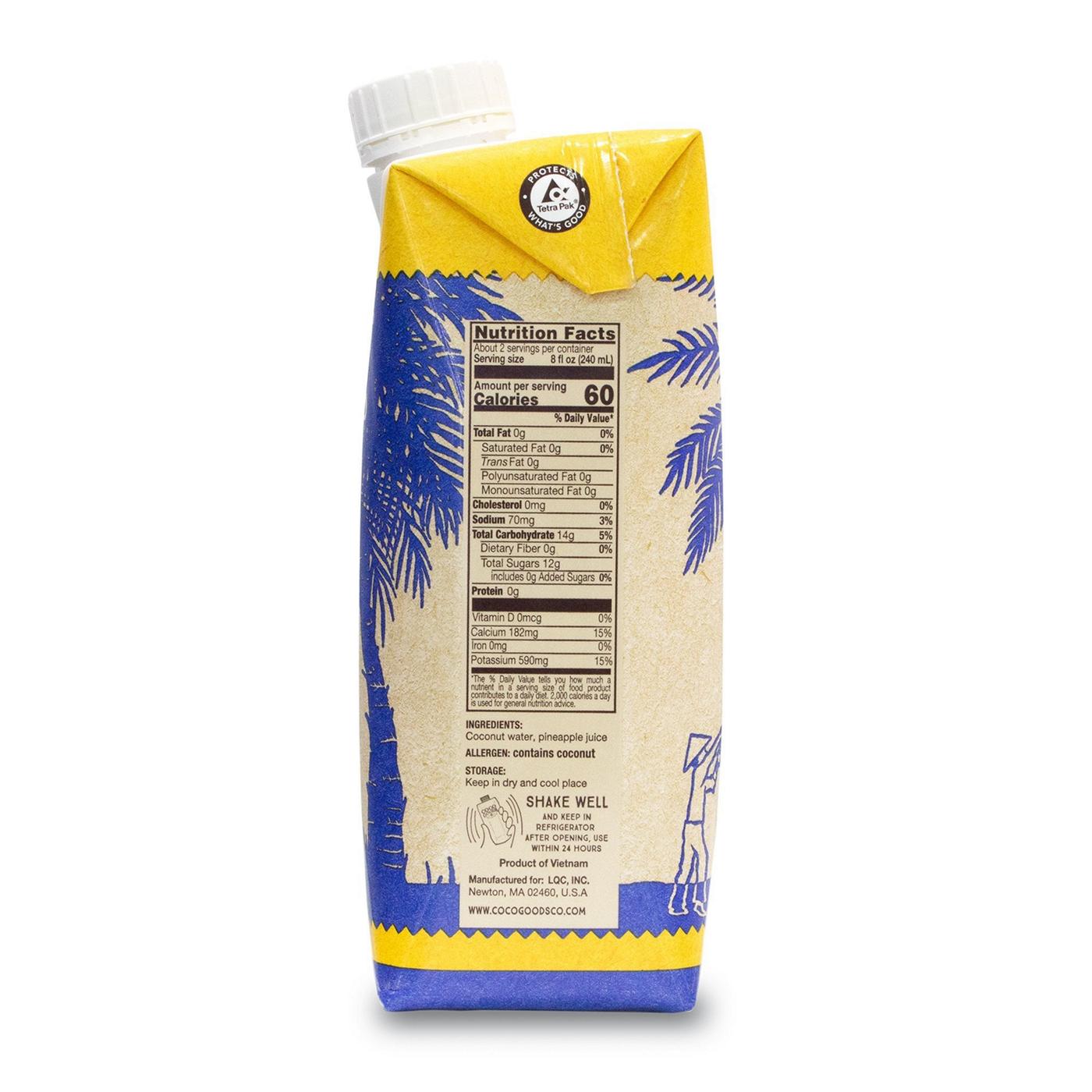 Coco Goods Coconut Water with Pineapple; image 6 of 8