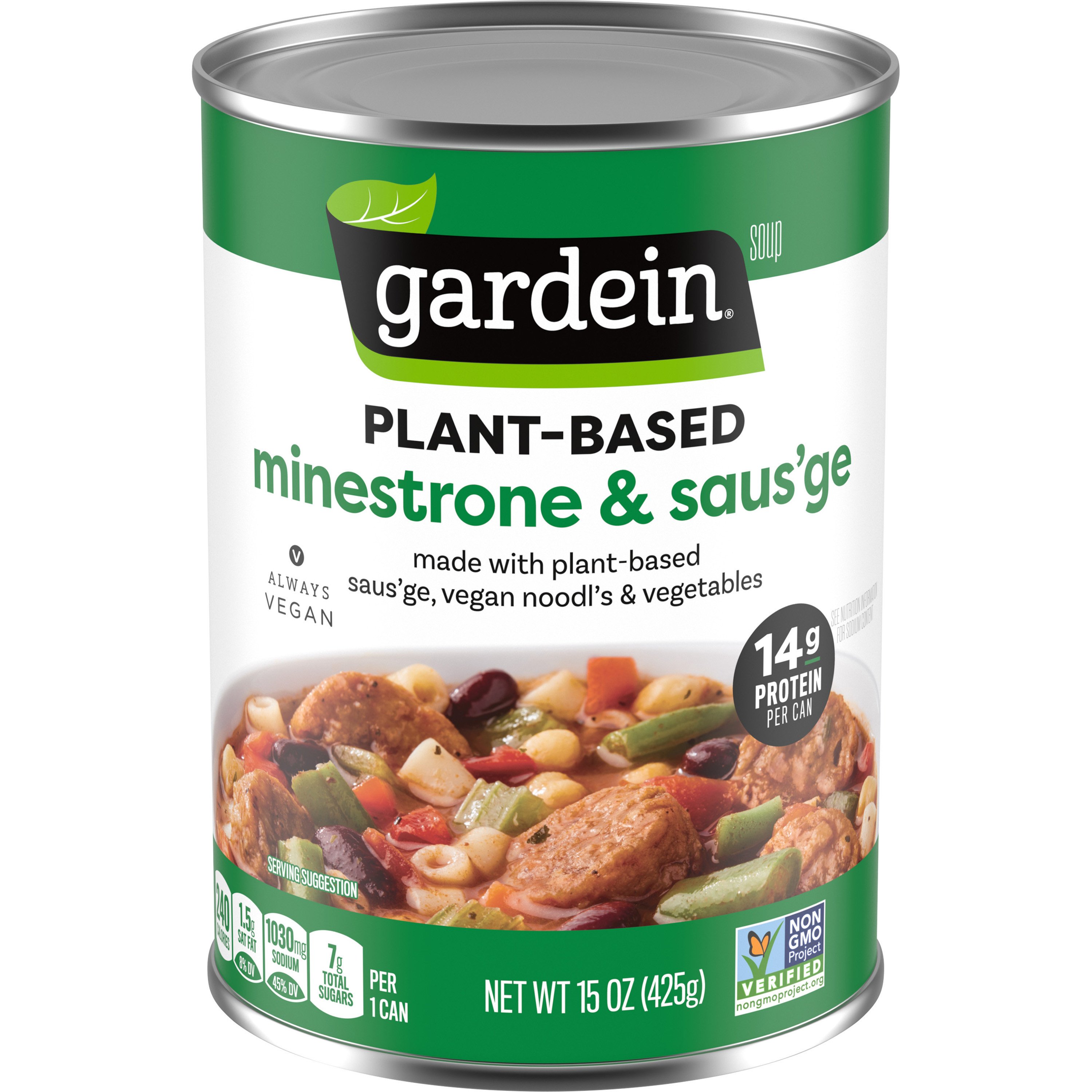 Gardein Vegan Plant-Based Saus'ge & Minestrone Soup - Shop Soups ...