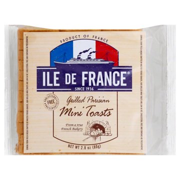 ILE DE FRANCE Grilled Parisian Mini Toasts Bread, 2.8 oz