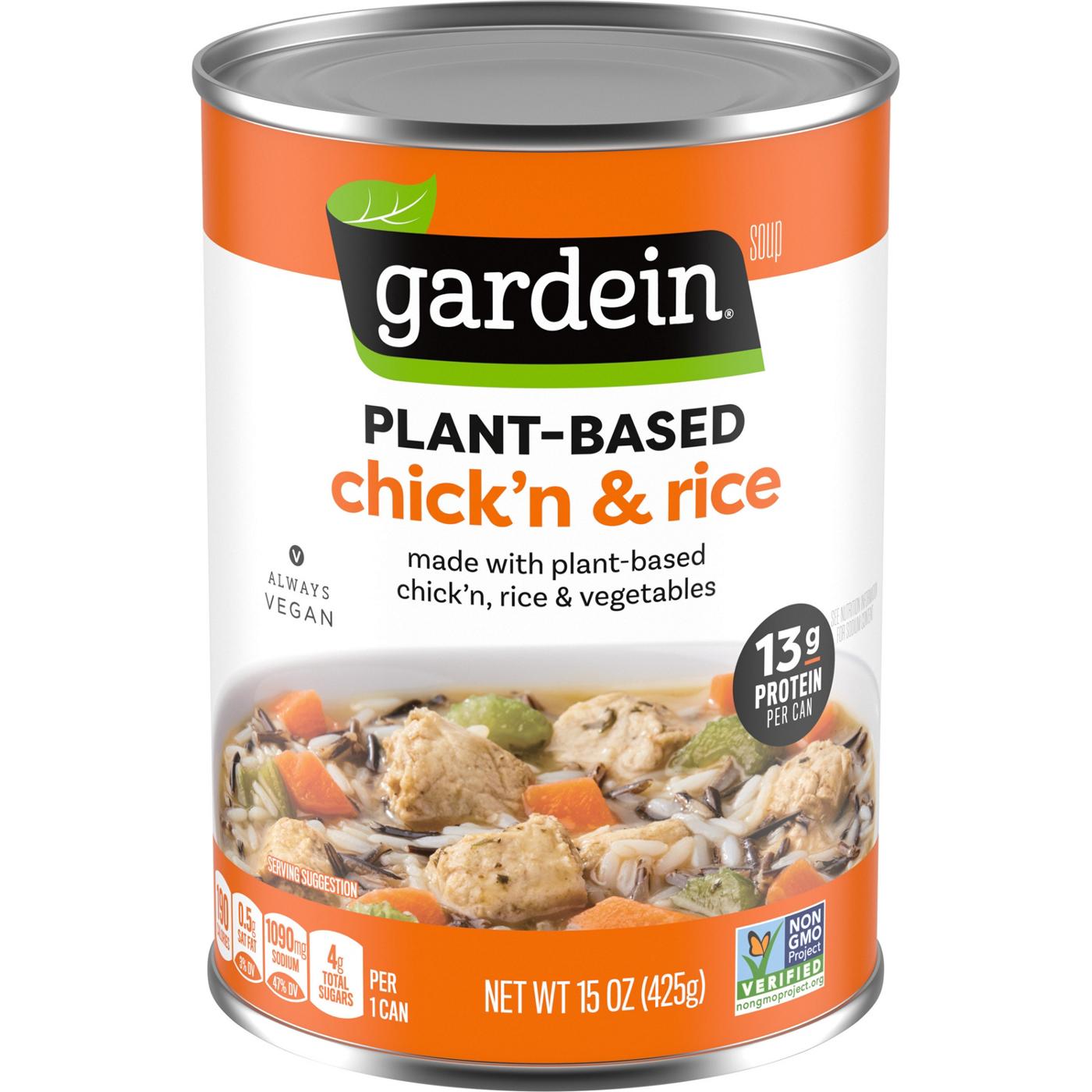 Gardein Vegan Plant-Based Chick'n & Rice Soup; image 1 of 6