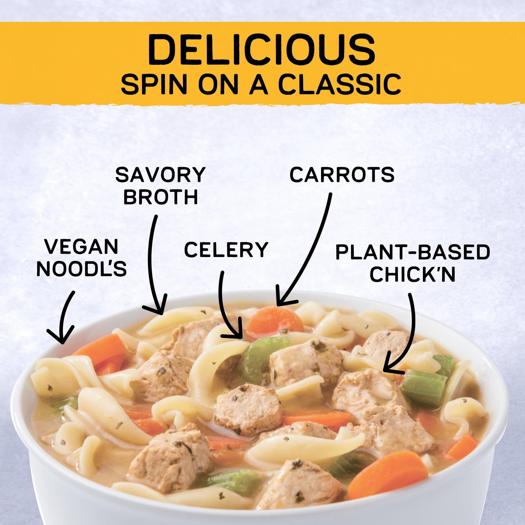 Gardein Vegan Plant-Based Chick'n Noodl' Soup - Shop Soups & Chili At H-E-B