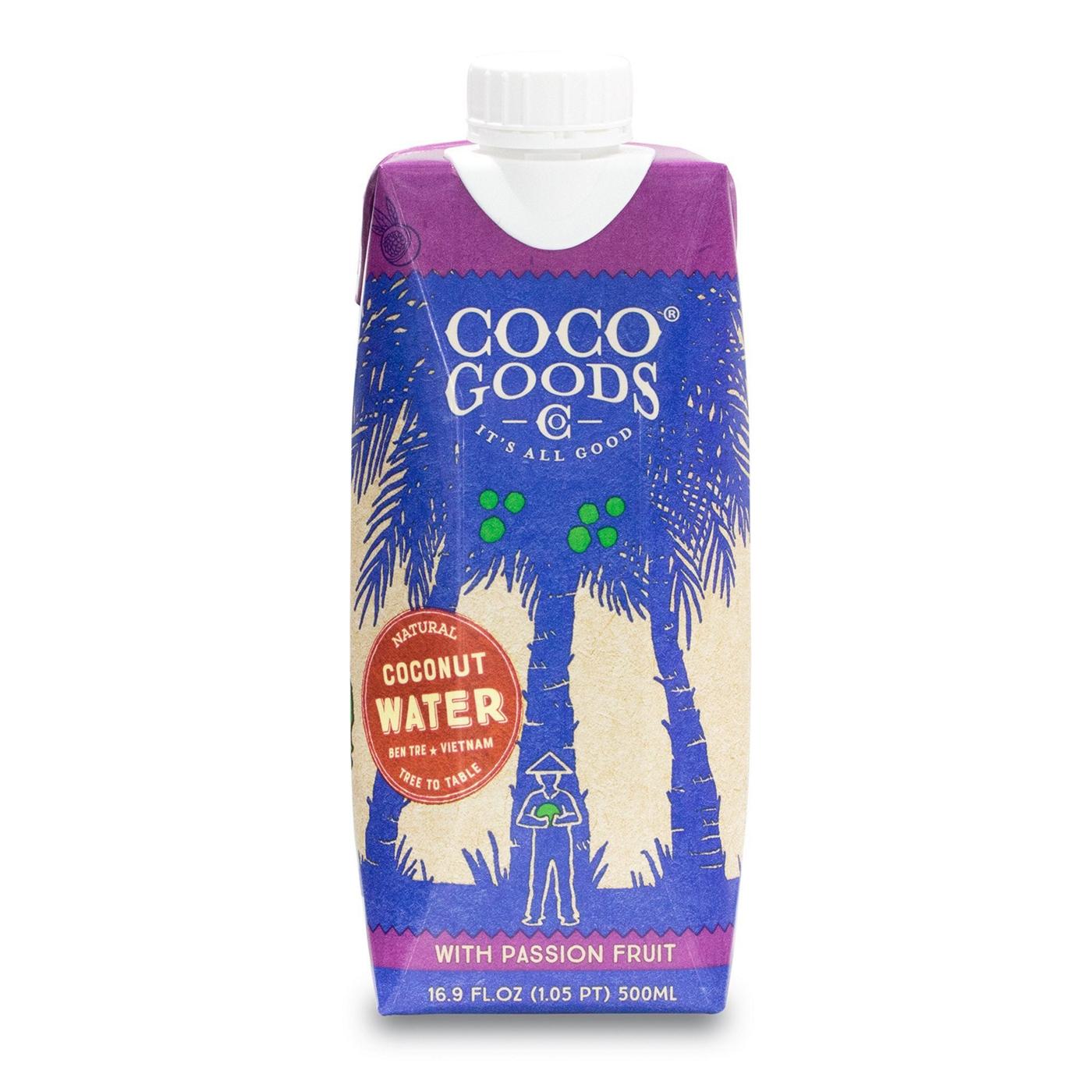 Coco Goods Coconut Water with Passionfruit; image 1 of 8