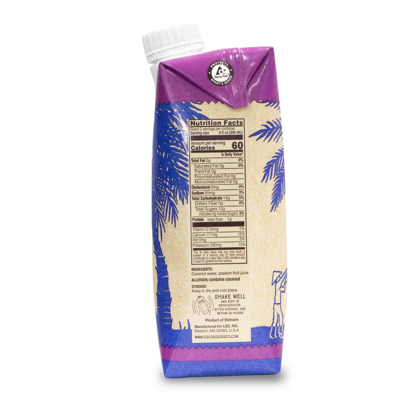 Coco Goods Coconut Water with Passionfruit; image 6 of 8