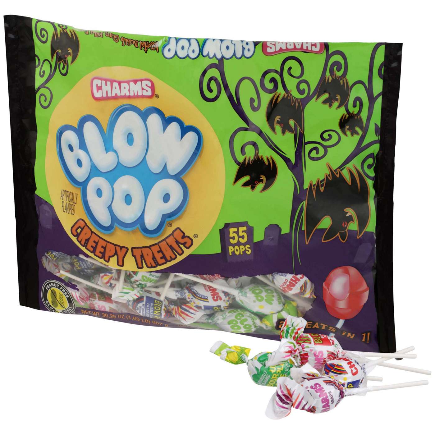 Charms Blow Pop Creepy Treats Halloween Candy; image 2 of 3