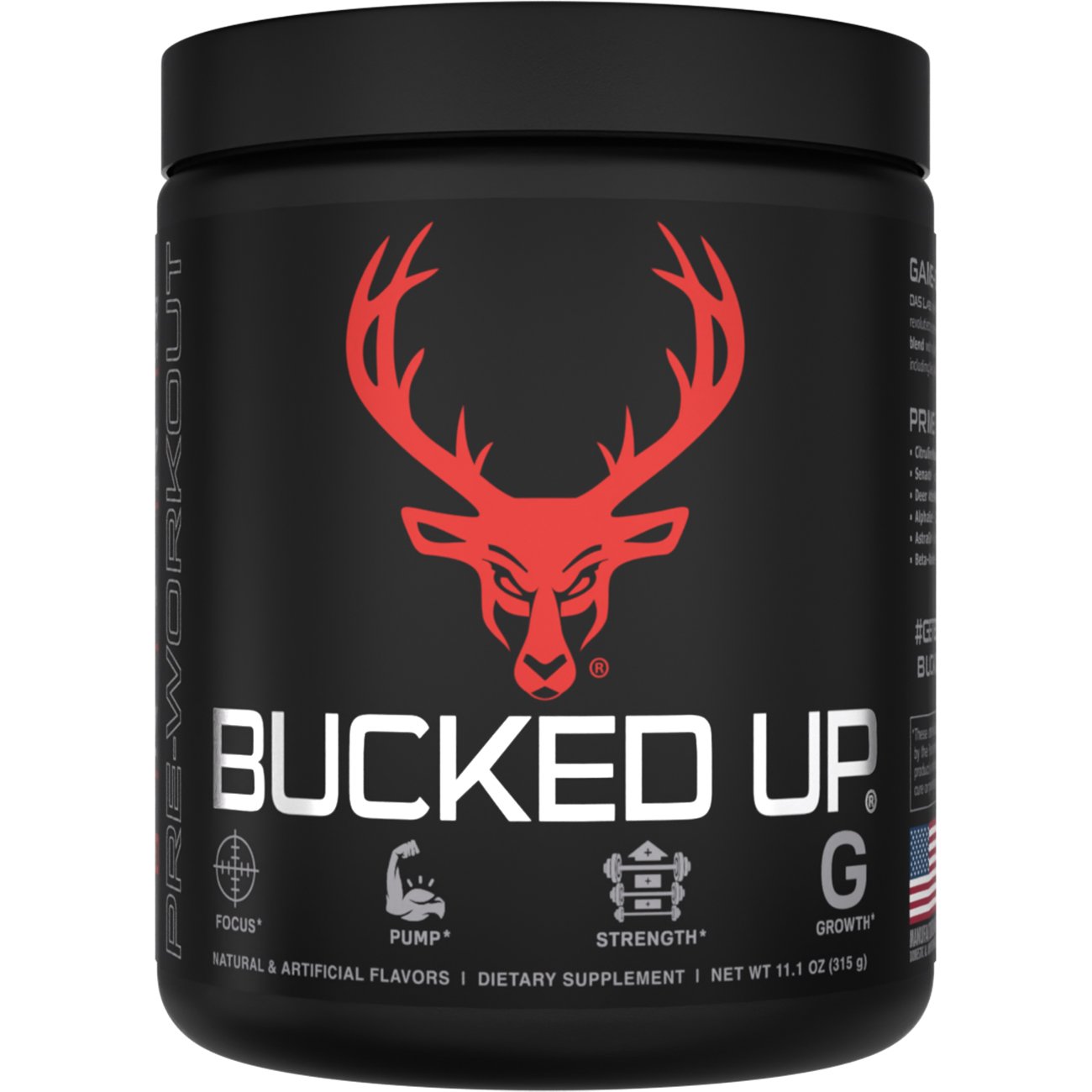Bucked Up Pre-Workout - Blood Raz, 11.1 oz