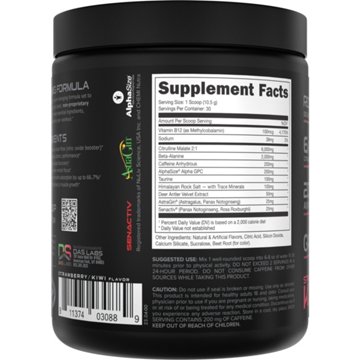 Bucked Up Pre-Workout - Strawberry Kiwi
