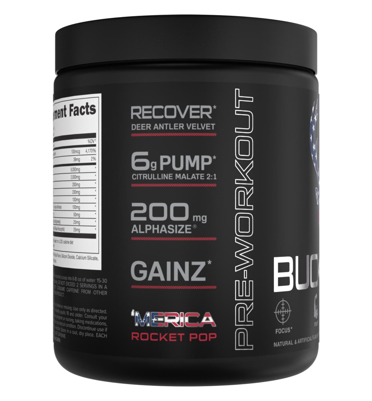 Bucked Up Pre-Workout - 'Merica Rocket Pop; image 4 of 4