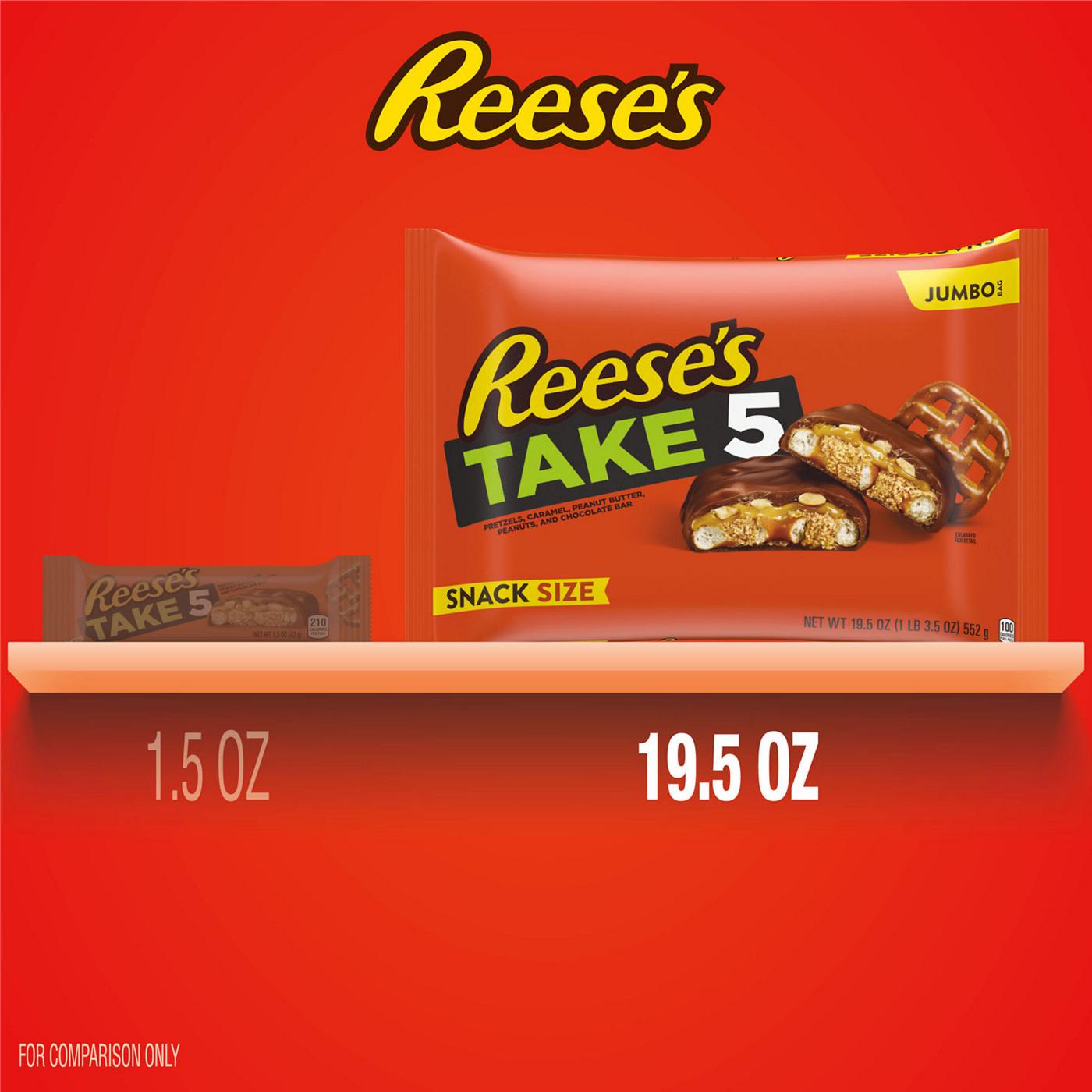 Reese's Take5 Snack Size Candy Bars - Jumbo Bag; image 3 of 5