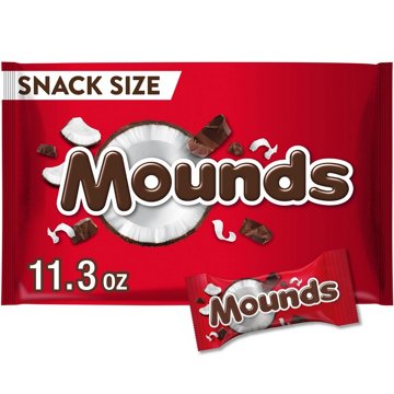 Mounds Coconut And Dark Chocolatey Snack Size Halloween Candy Bag