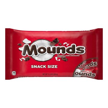 Mounds Coconut And Dark Chocolatey Snack Size Halloween Candy Bag
