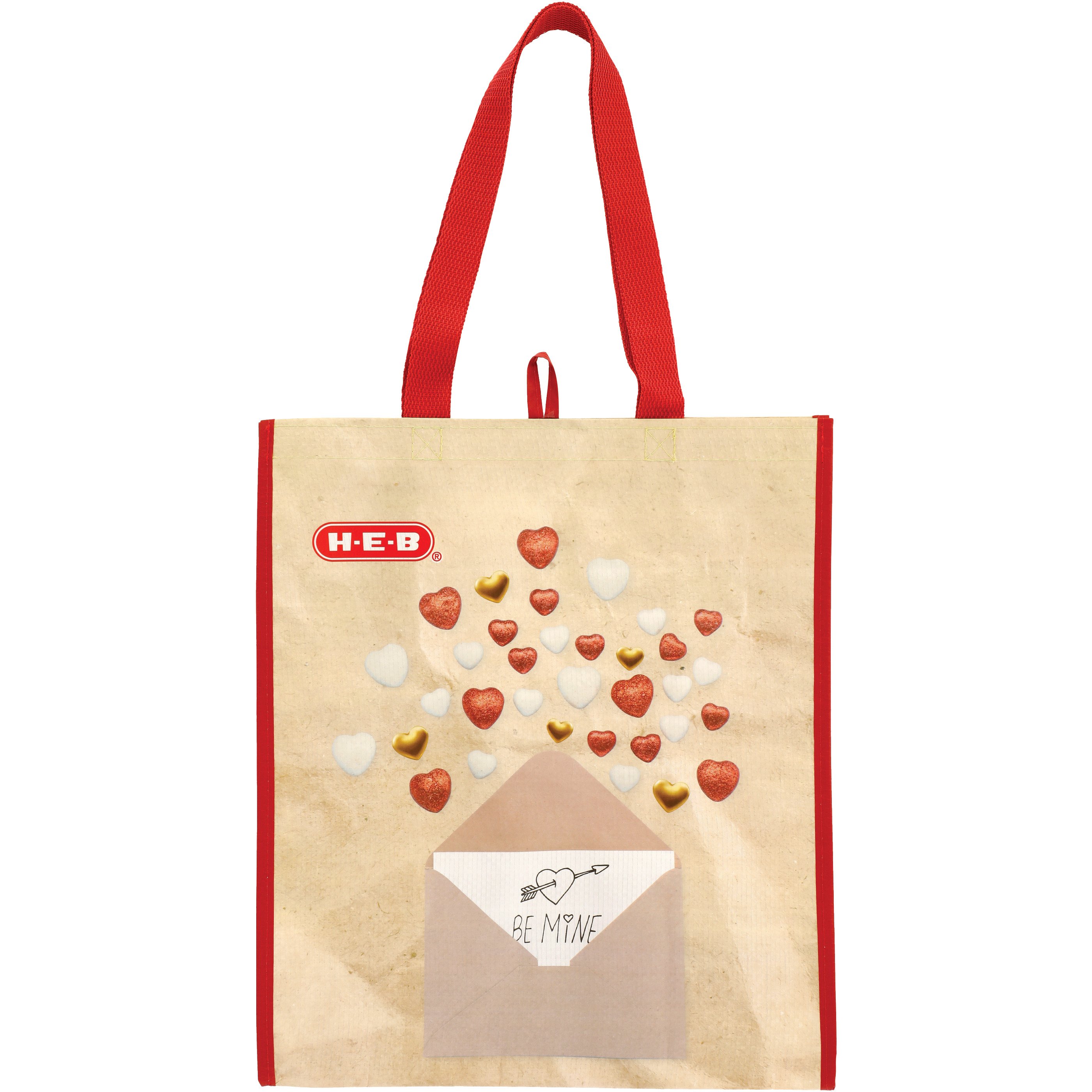 H-E-B BE Mine Valentine Reusable Shopping Bag