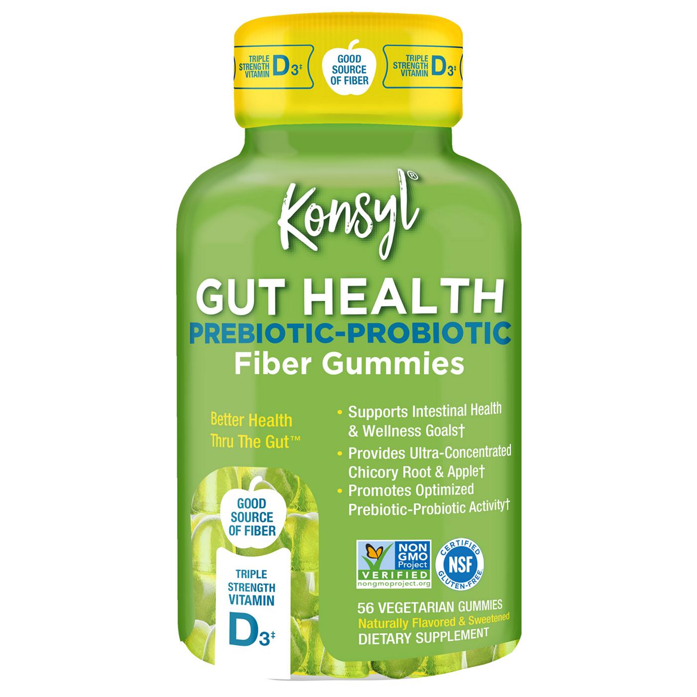 Konsyl Gut Health Prebiotic-Probiotic Fiber Gummies; image 1 of 2