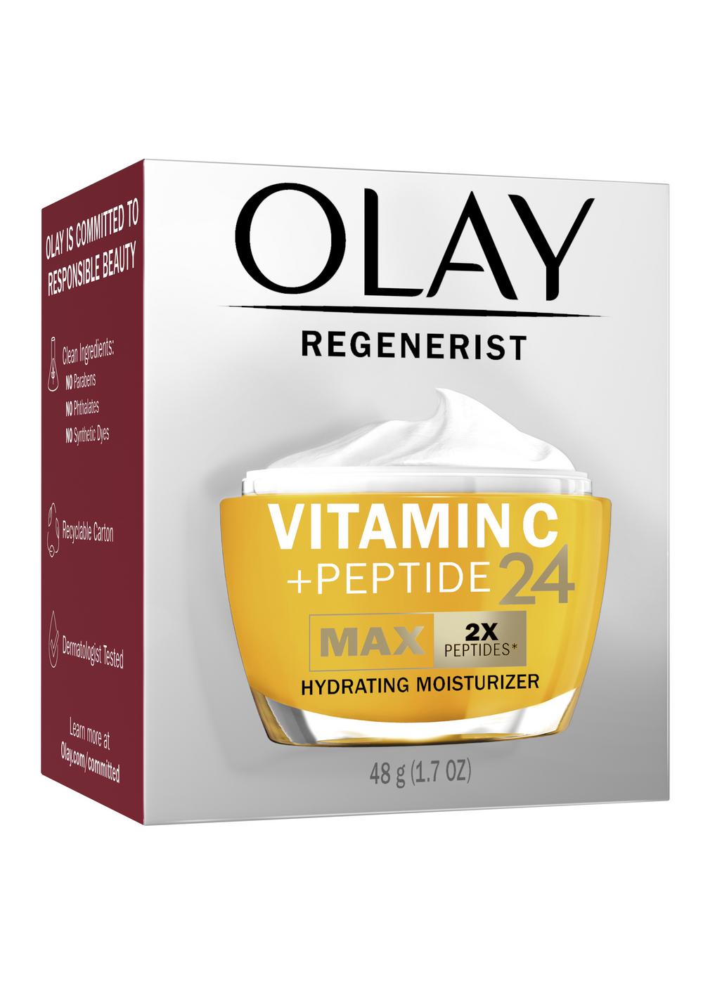 Olay Regenerist Vitamin C + Peptide 24 Max Hydrating Moisturizer; image 1 of 2