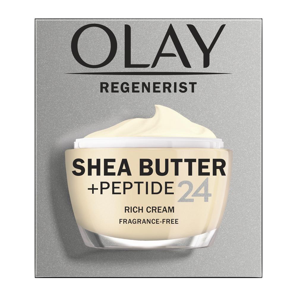 Olay Regenerist Shea Butter + Peptide 24 Rich Cream; image 1 of 3