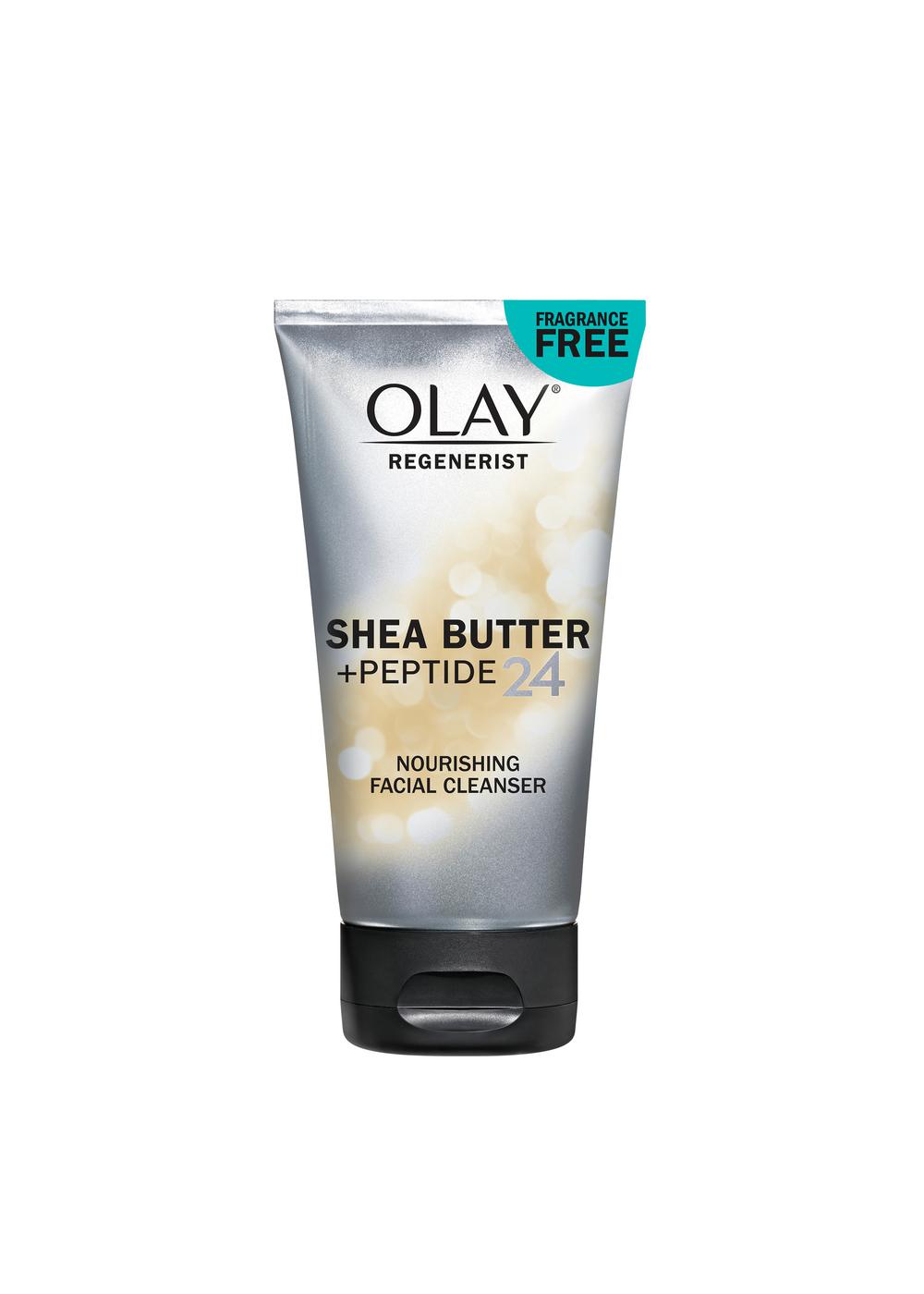 Olay Regenerist Shea Butter + Peptide 24 Nourishing Facial Cleanser; image 1 of 2