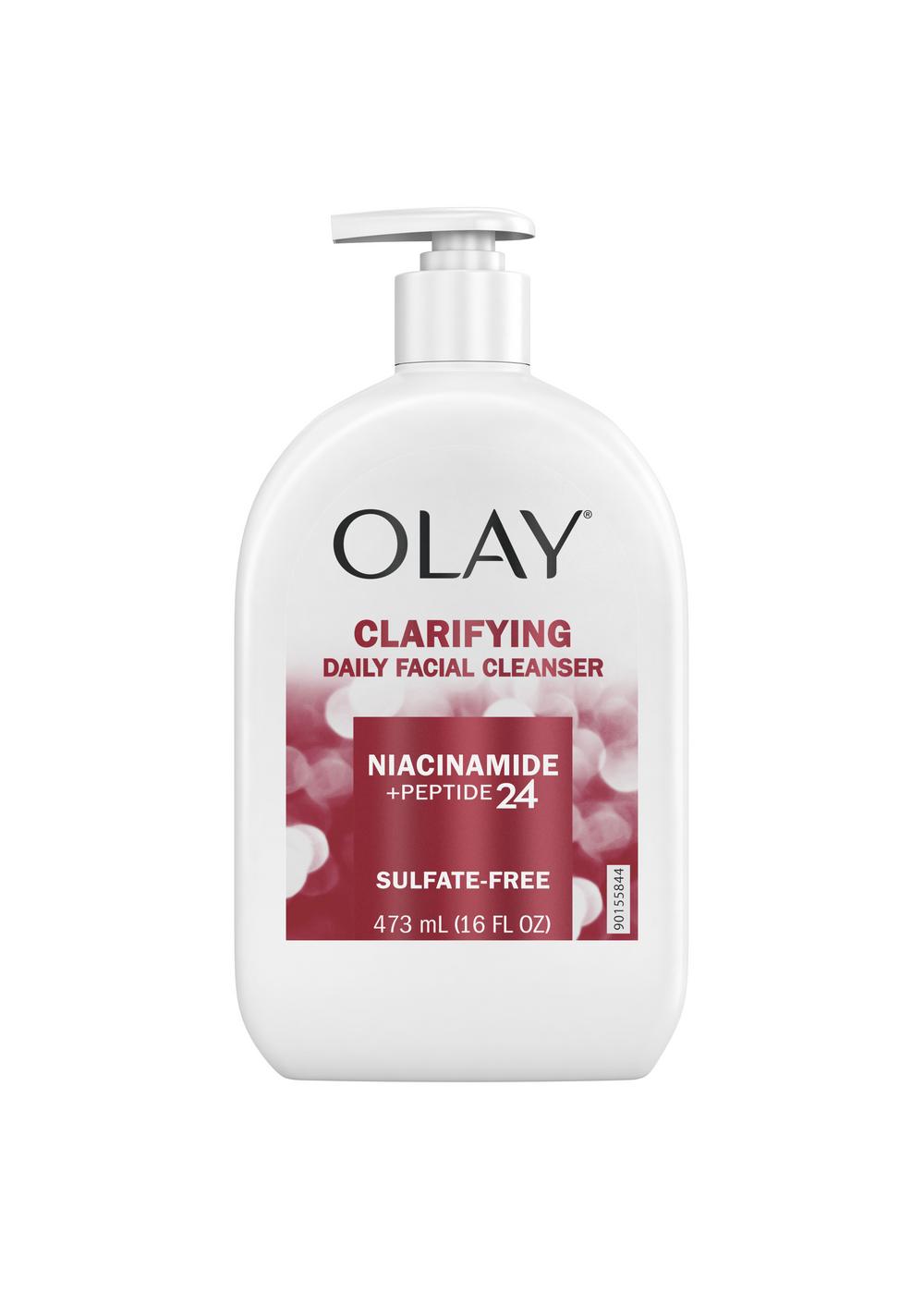 Olay Niacinamide + Peptide 24 Clarifying Daily Facial Cleanser; image 1 of 2