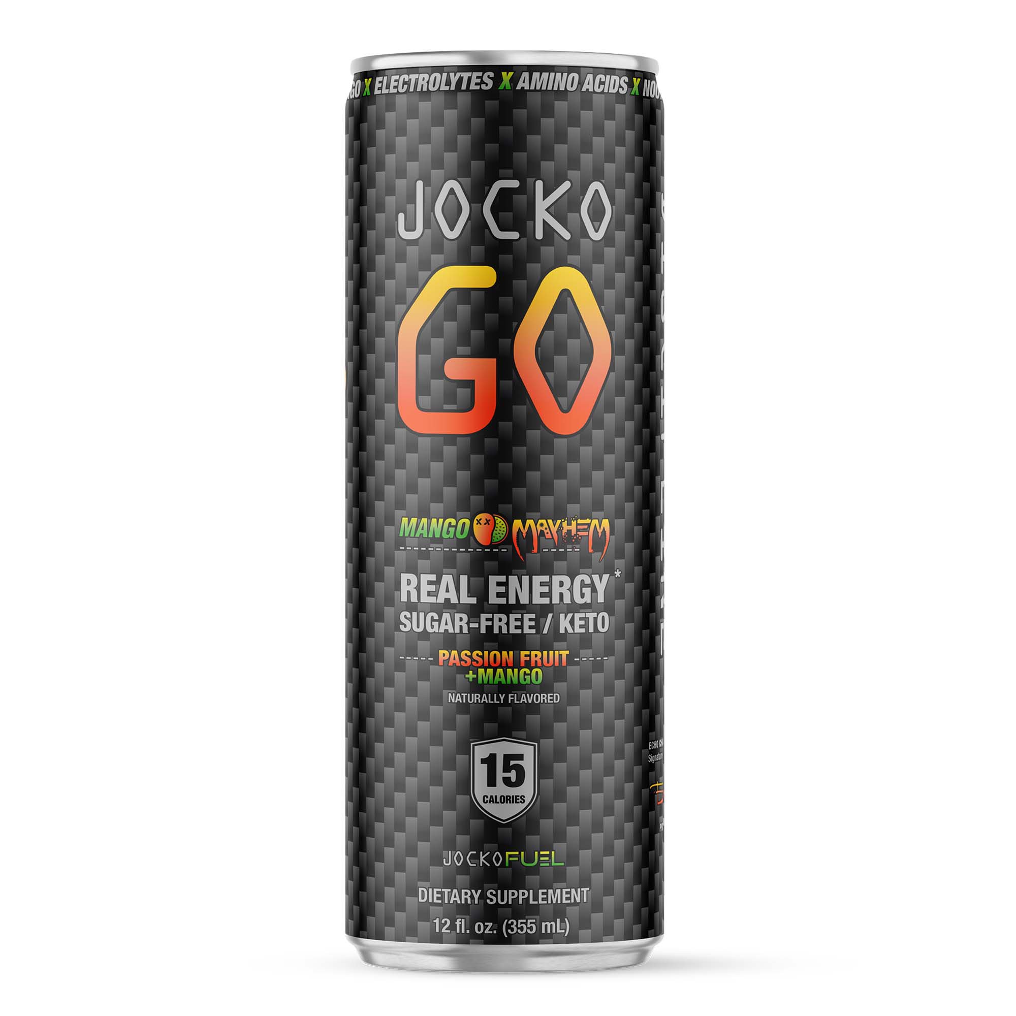 Jocko Go Sugar-Free Energy Drink - Passion Fruit Mango - Shop Sports ...