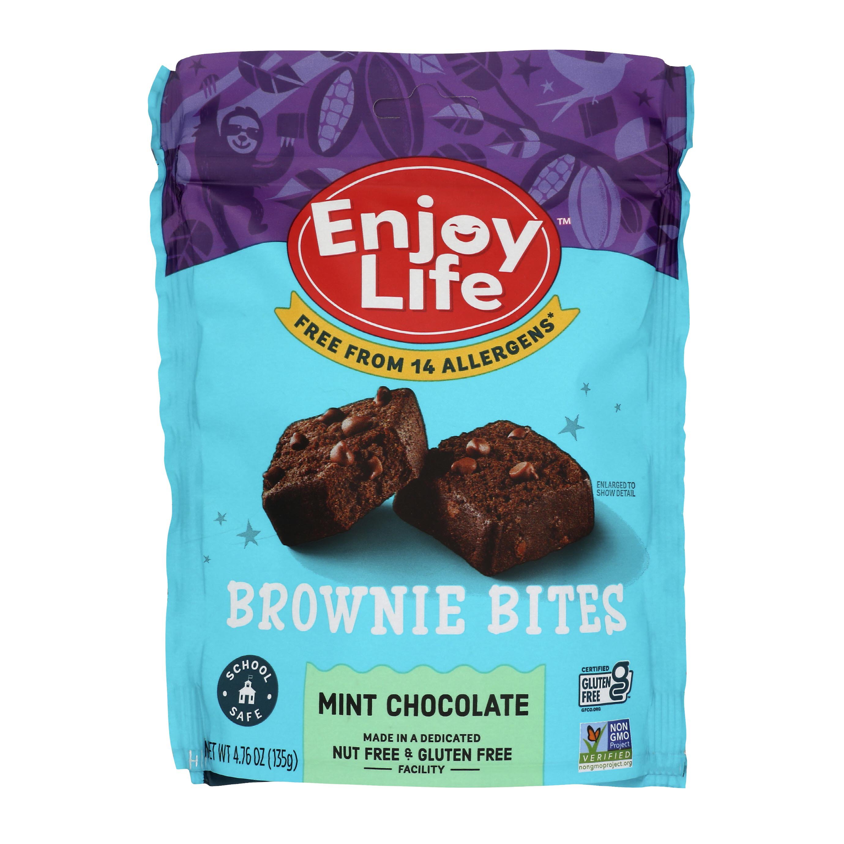 Enjoy Life Gluten Free Allergy Friendly Mint Chocolate Brownie Bites ...