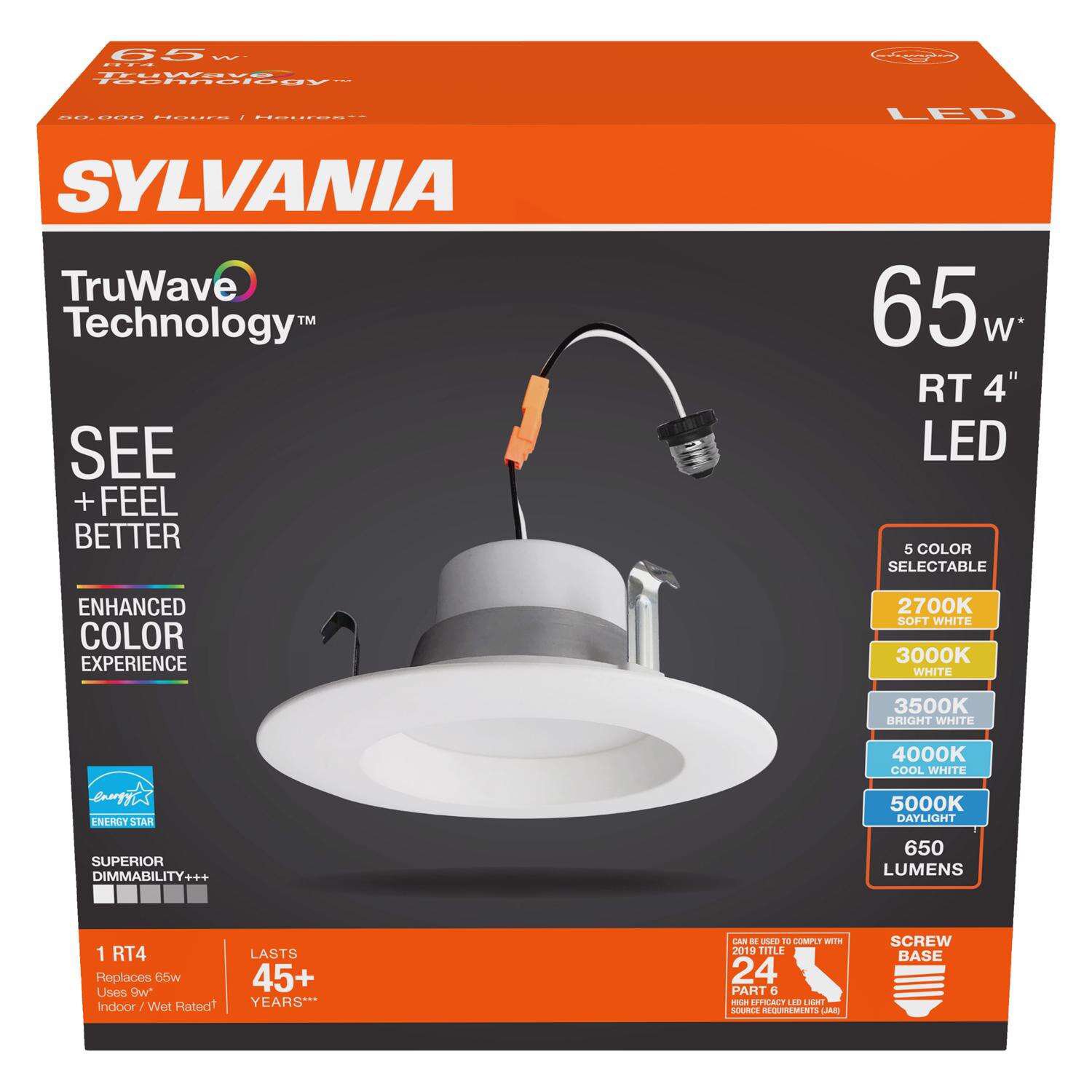 Sylvania TruWave RT4 65-Watt 4" LED Light Bulb - Shop Light Bulbs At H-E-B