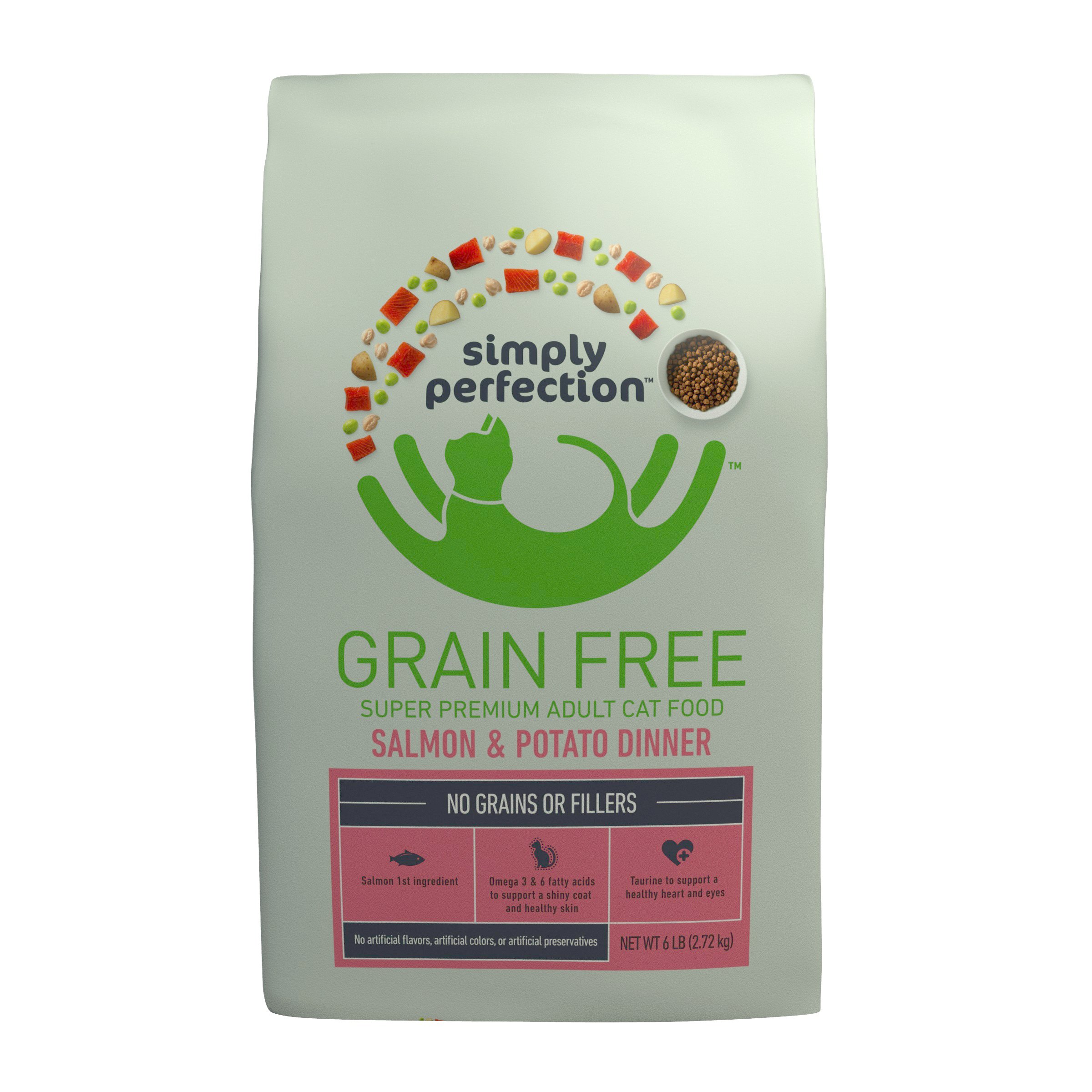 Simply Perfection Grain Free Salmon Potato Dry Cat Food