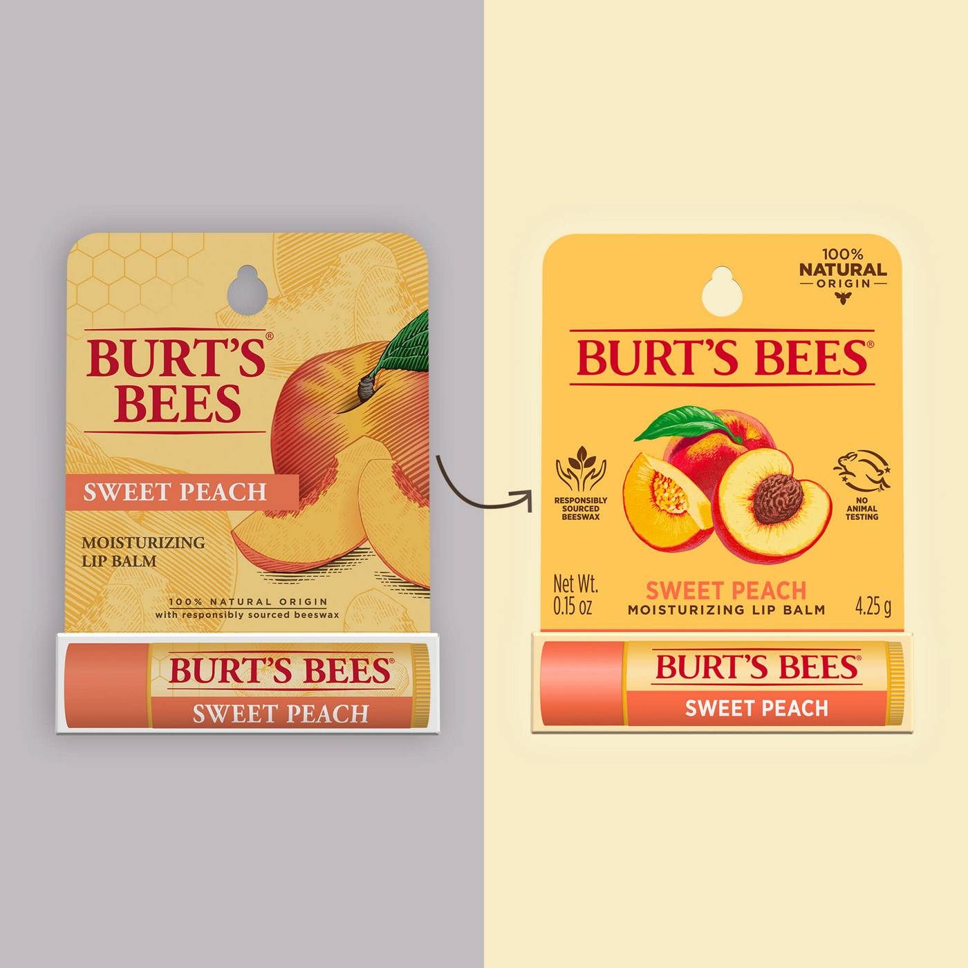 Burt's Bees Moisturizing Lip Balm Sweet Peach; image 4 of 11