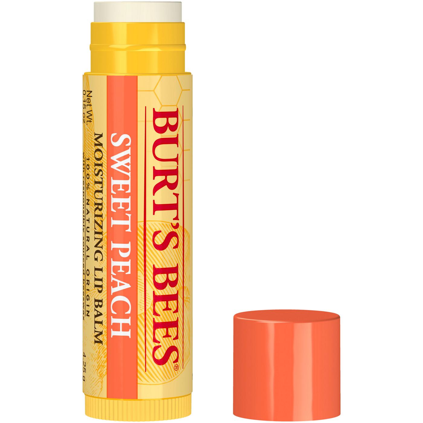 Burt's Bees Moisturizing Lip Balm Sweet Peach; image 9 of 11