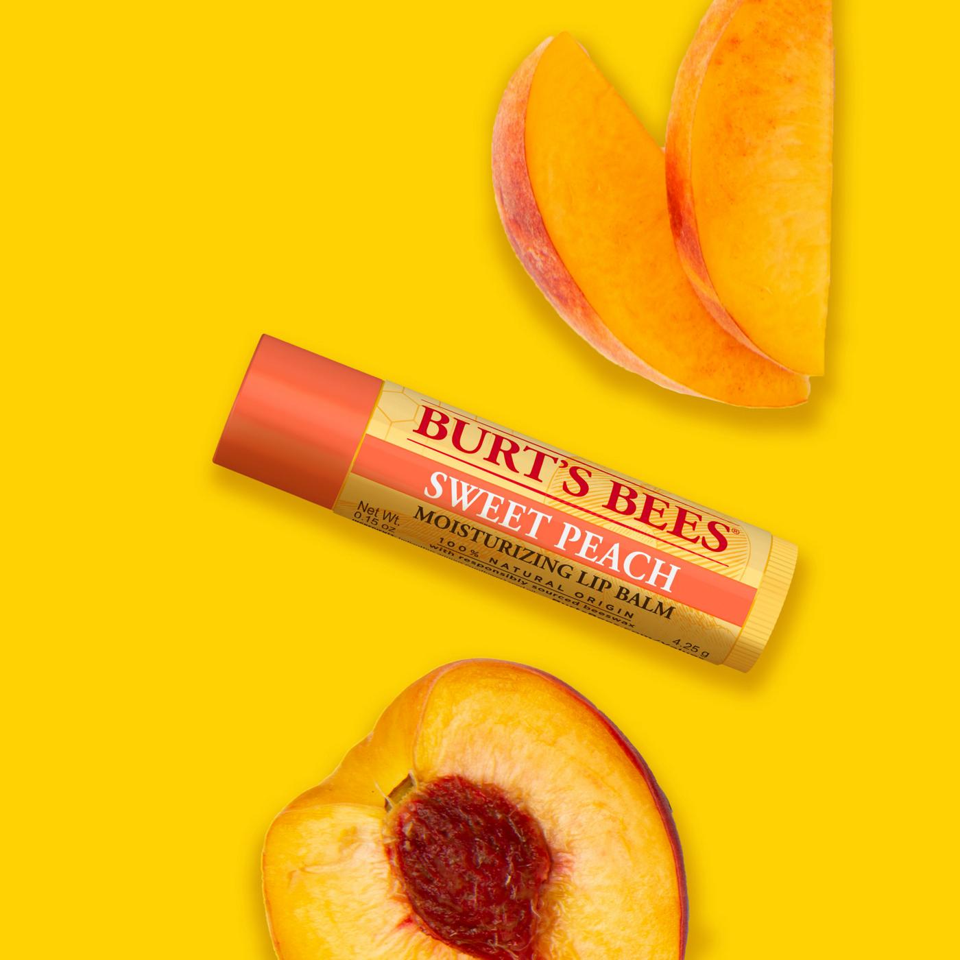 Burt's Bees Moisturizing Lip Balm Sweet Peach; image 10 of 11