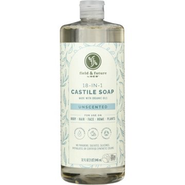 Field & Future by H-E-B Liquid Castile Soap - Unscented, 32 oz