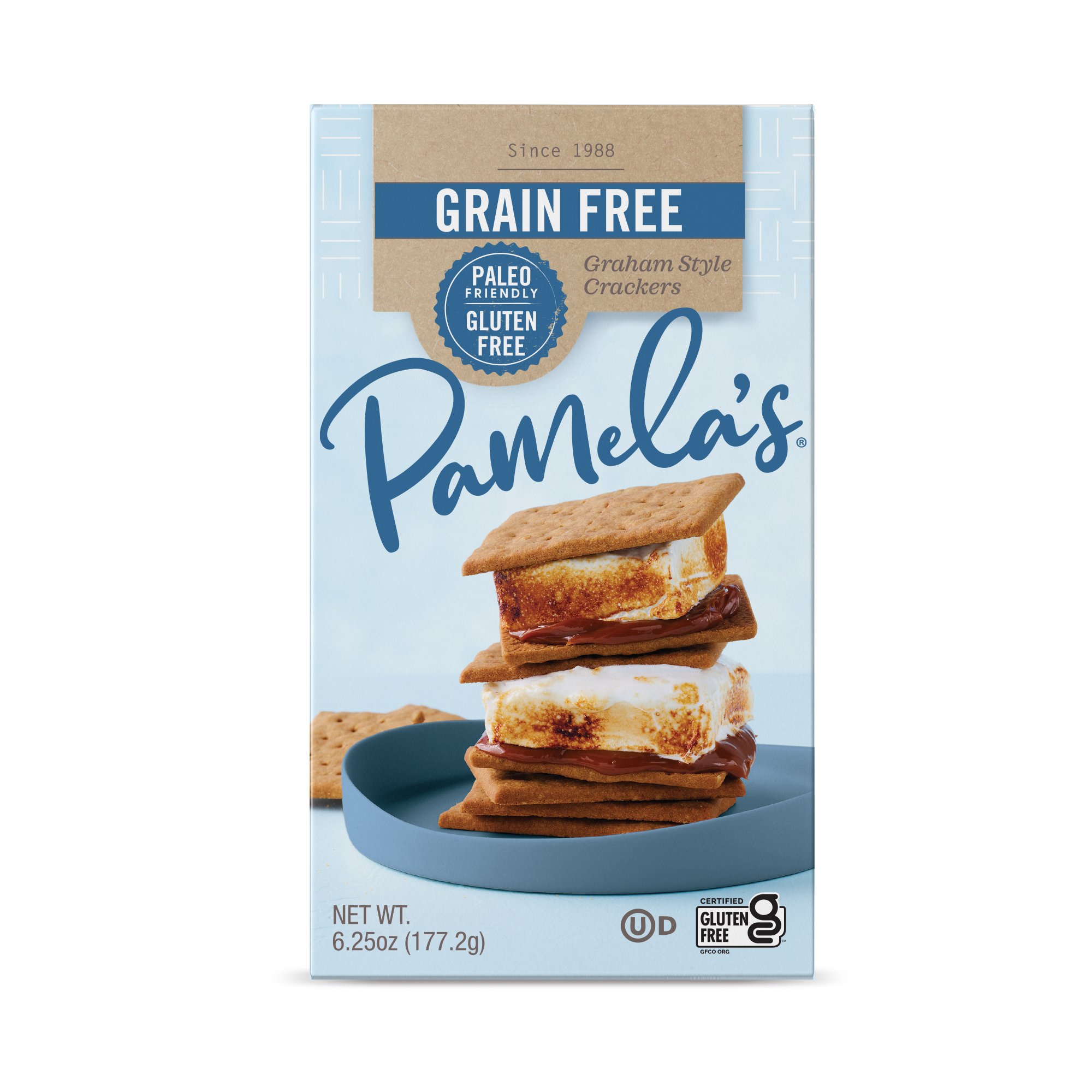 Pamela's Grain Free Honey Graham Crackers Shop Cookies at HEB