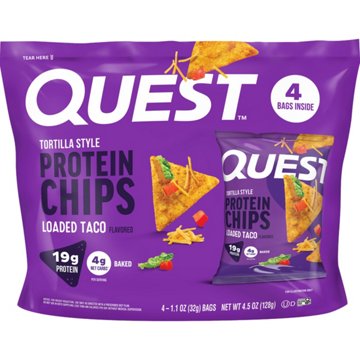 Quest Tortilla-Style 19g Protein Chips Multipack - Loaded Taco