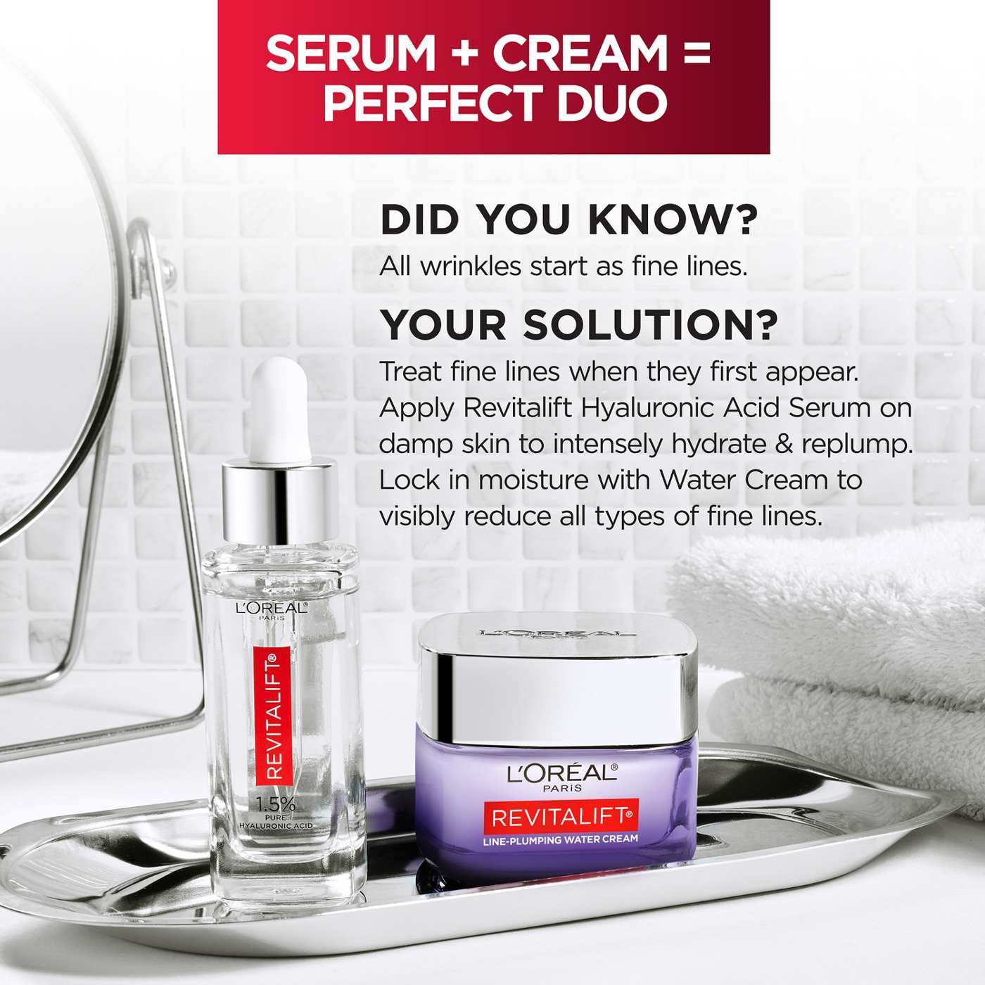 L'Oréal Paris Revitalift Micro Hyaluronic Acid, Ceramides Plumping Cream; image 2 of 10