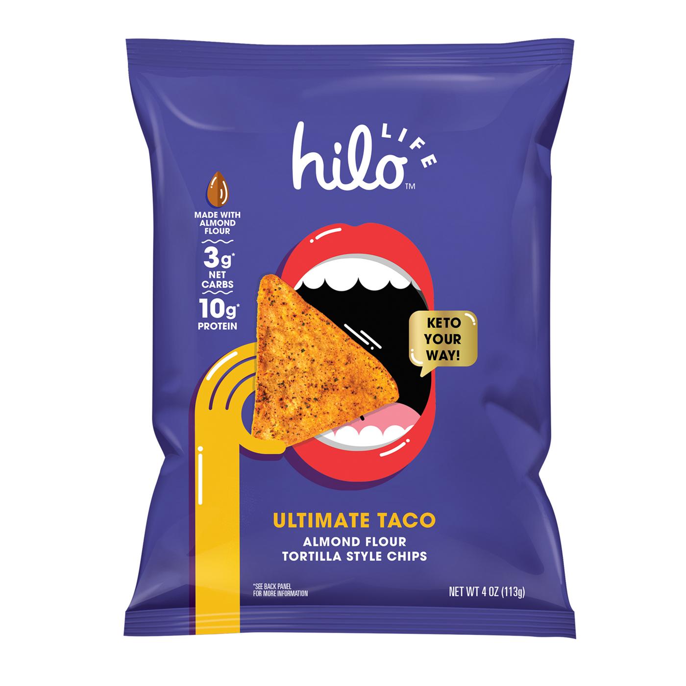 Hilo Life Ultimate Taco Tortilla Style Almond Flour Chips; image 1 of 2