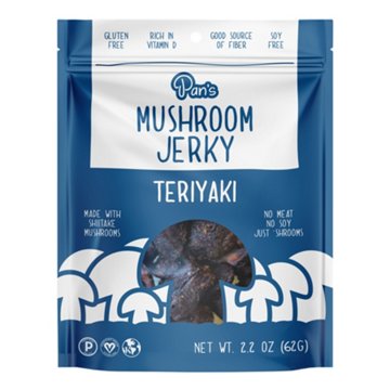 Pan's Plant-Based Mushroom Jerky - Teriyaki, 2.2 oz