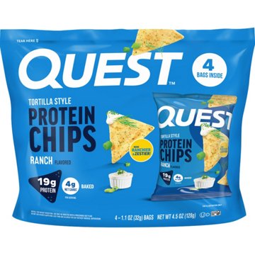 Quest Tortilla-Style 19g Protein Chips Multipack - Ranch